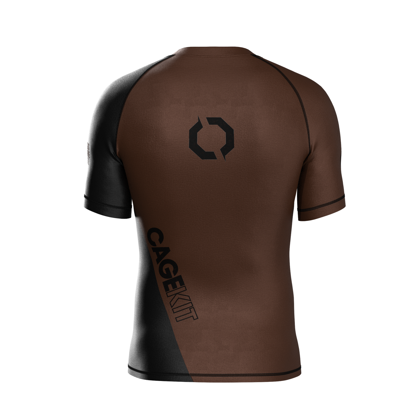 BLOCKA RANKED BROWN RASH GUARD