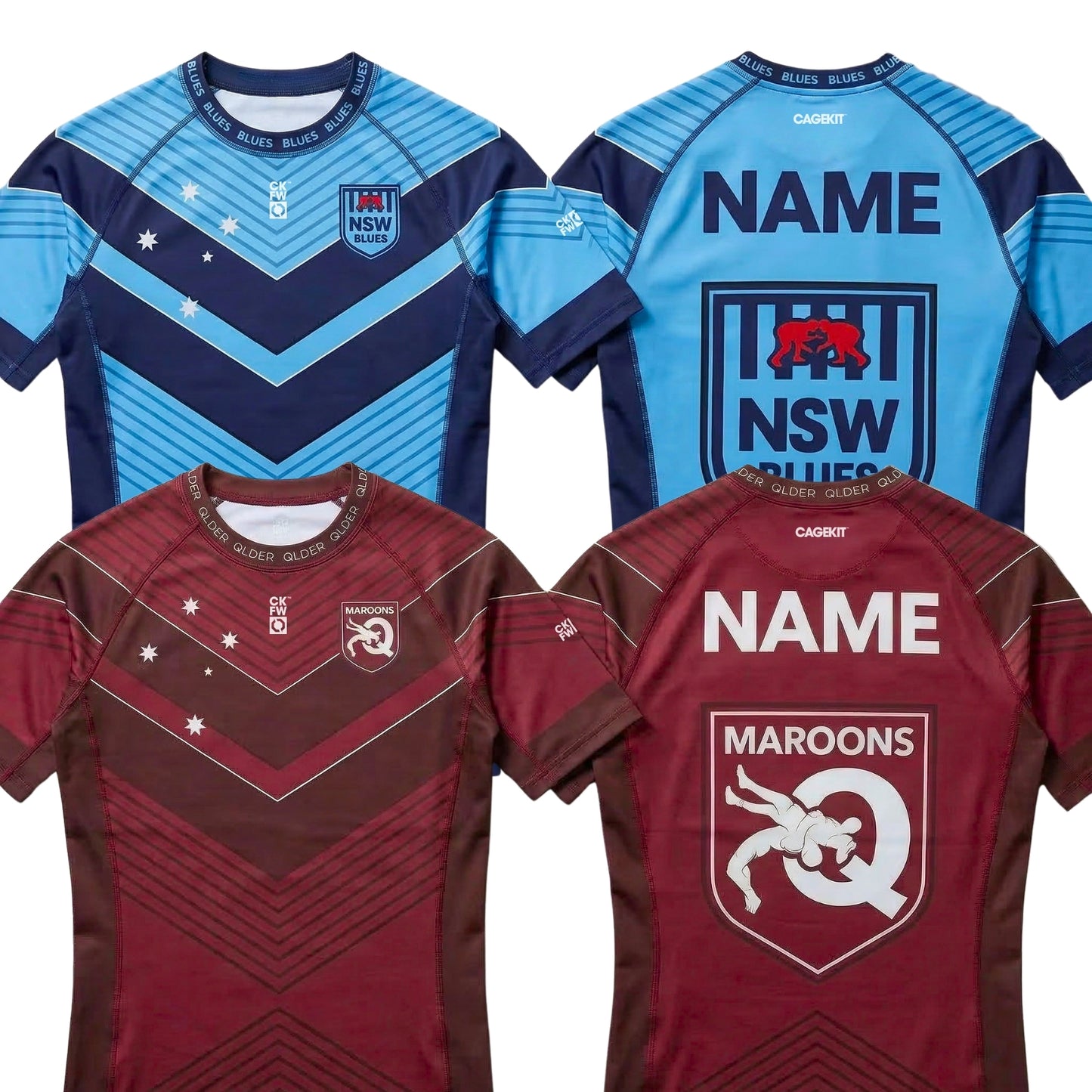 State of Origin - Personalised | Rash Guards (PRE-ORDER)