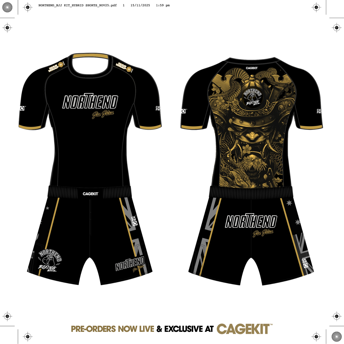 NORTHEND | V2 Hybrid MMA Shorts (Pre-Order)