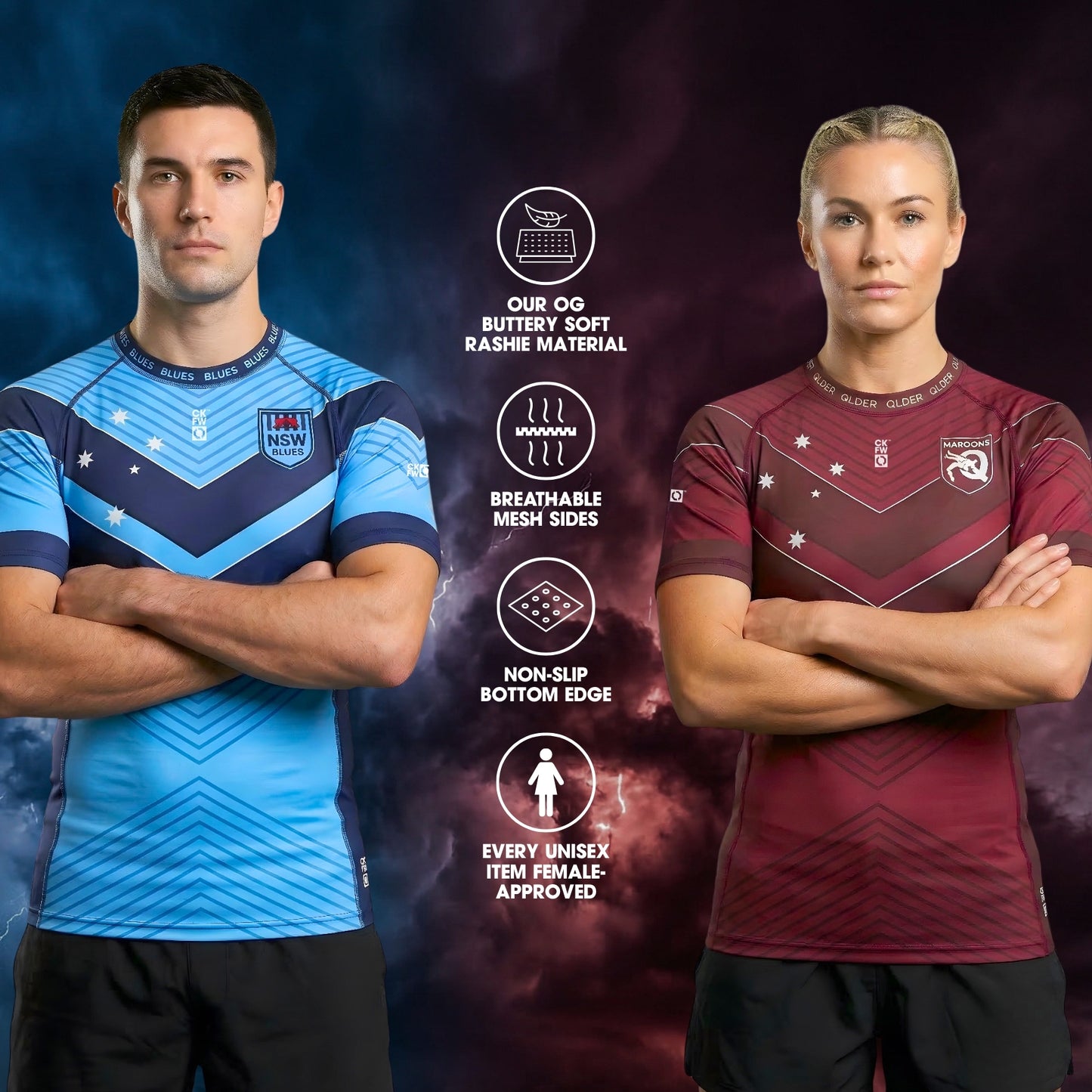 State of Origin - Personalised | Rash Guards (PRE-ORDER)