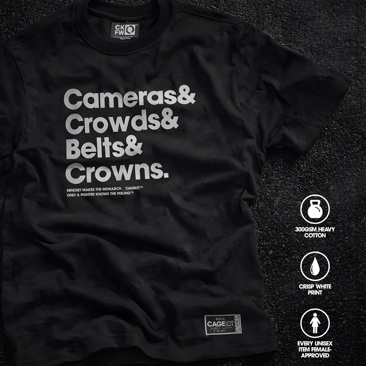 Cameras&Crowds | Heavy Black Tee