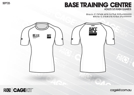 Base TC | S/S Adults Graded Rash Guard (WHITE)