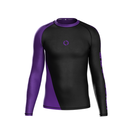 BLOCKA RANKED PURPLE RASH GUARDS