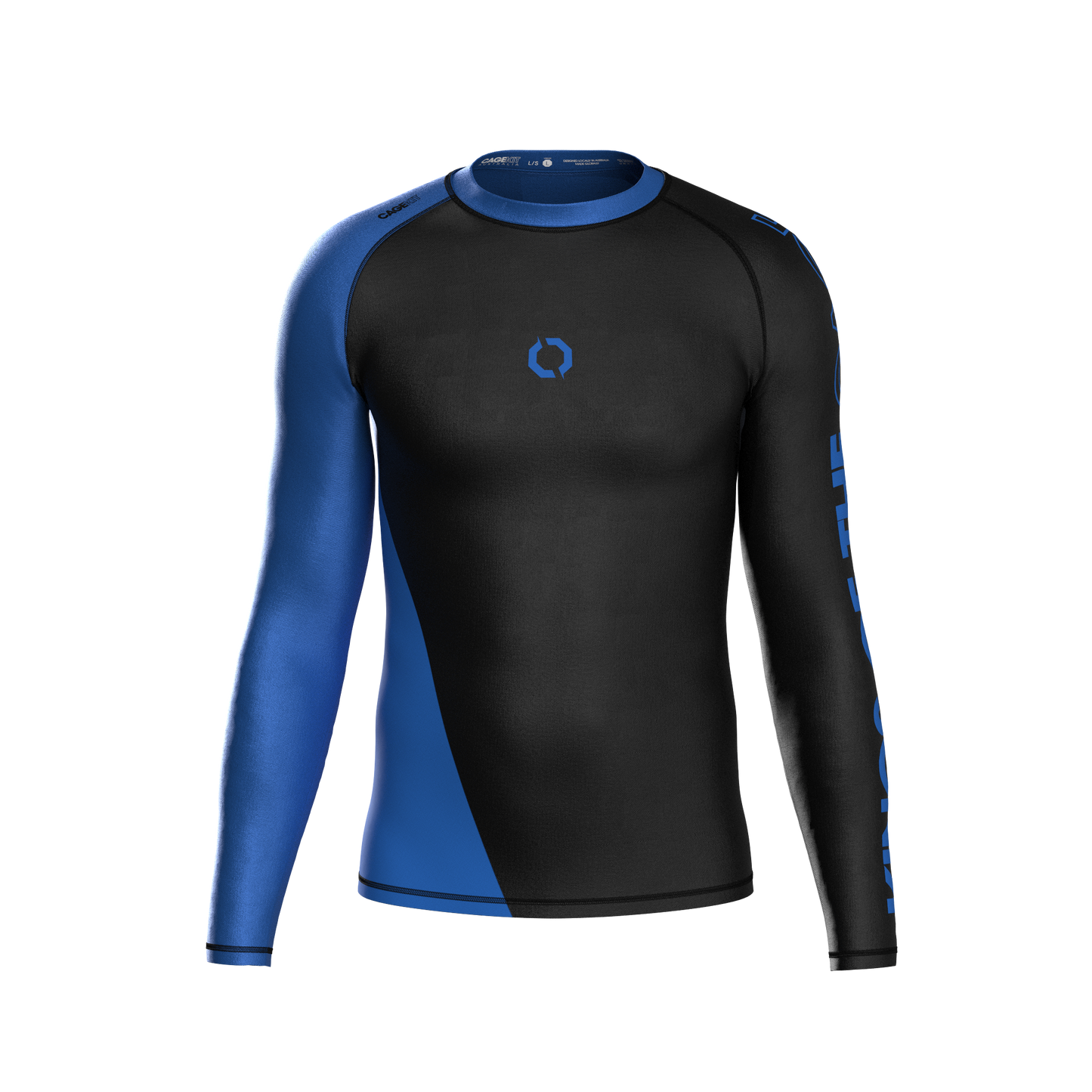 BLOCKA RANKED BLUE RASH GUARDS