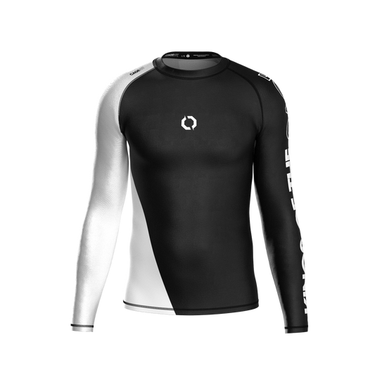 BLOCKA RANKED WHITE RASH GUARDS