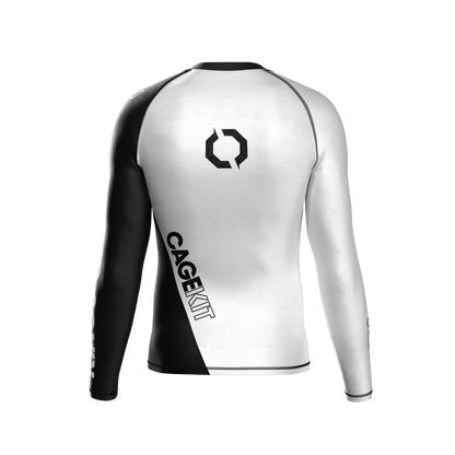 BLOCKA RANKED WHITE RASH GUARDS