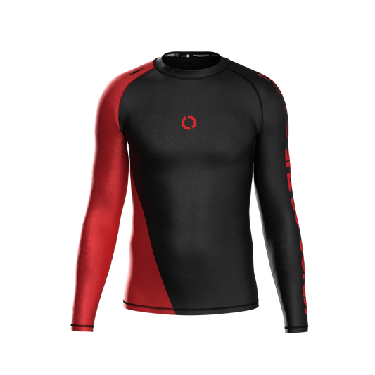 BLOCKA RANKED BLACK RANKED RASH GUARD