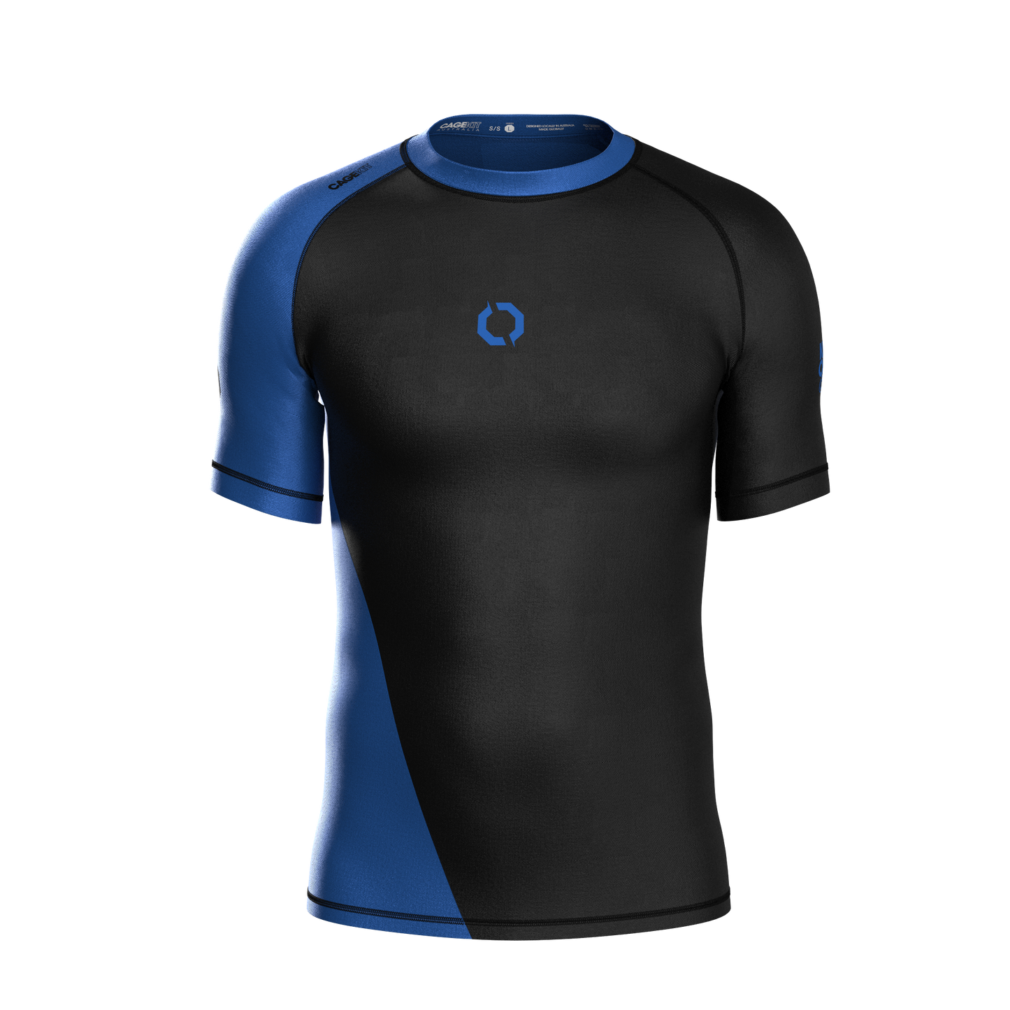 BLOCKA RANKED BLUE RASH GUARDS