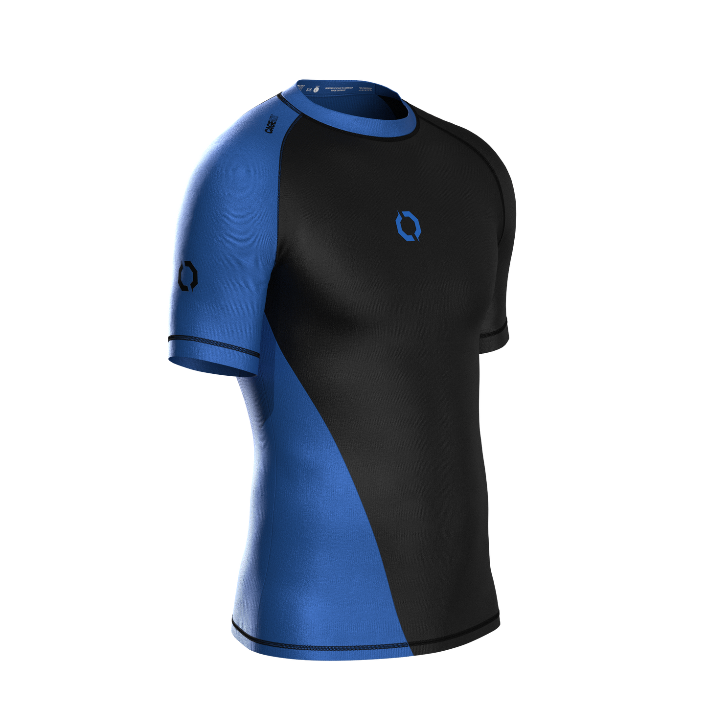 BLOCKA RANKED BLUE RASH GUARDS