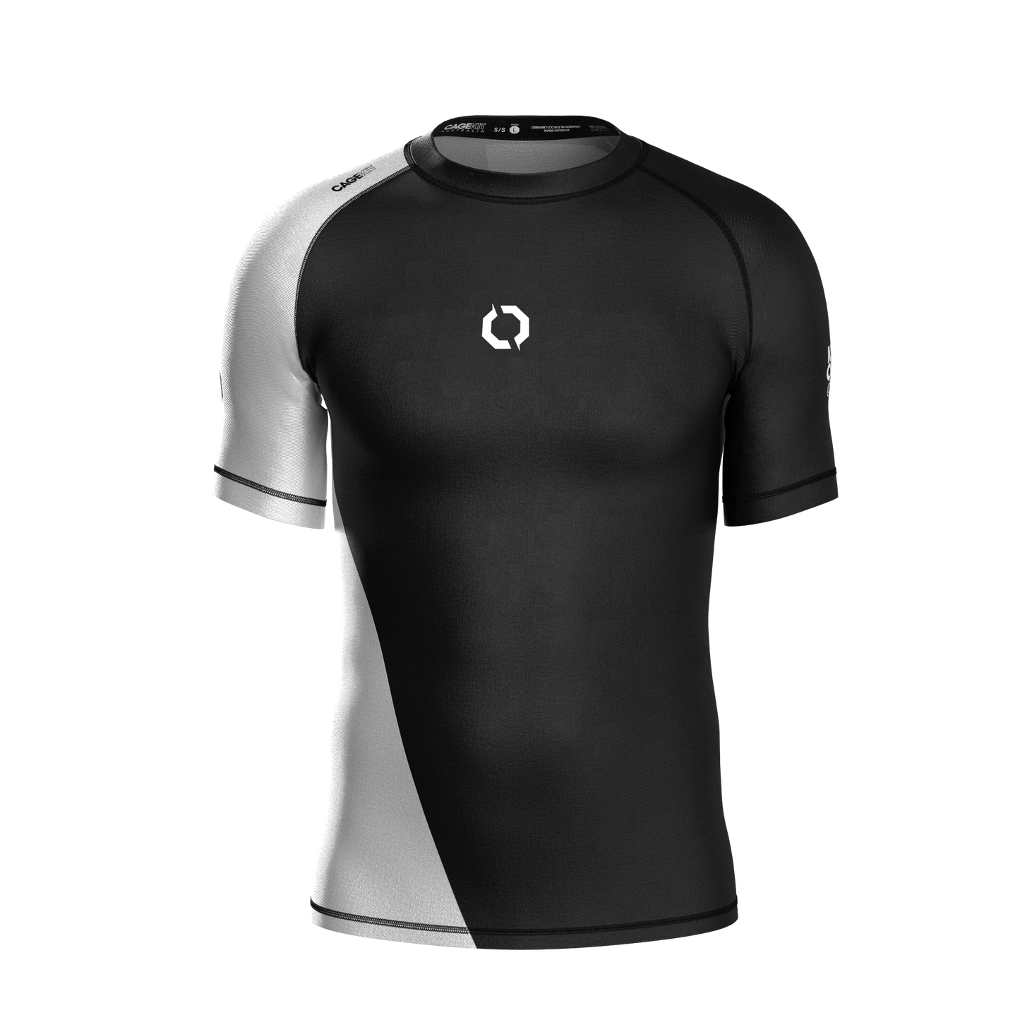 BLOCKA RANKED WHITE RASH GUARDS